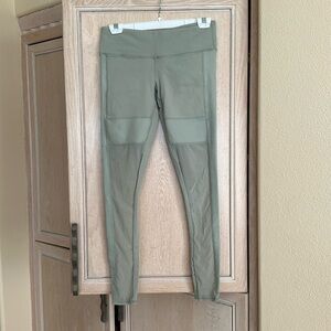 alo light green see through / mesh legging